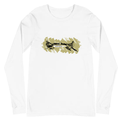 "Against the Self" (white) Long Sleeve T Shirt