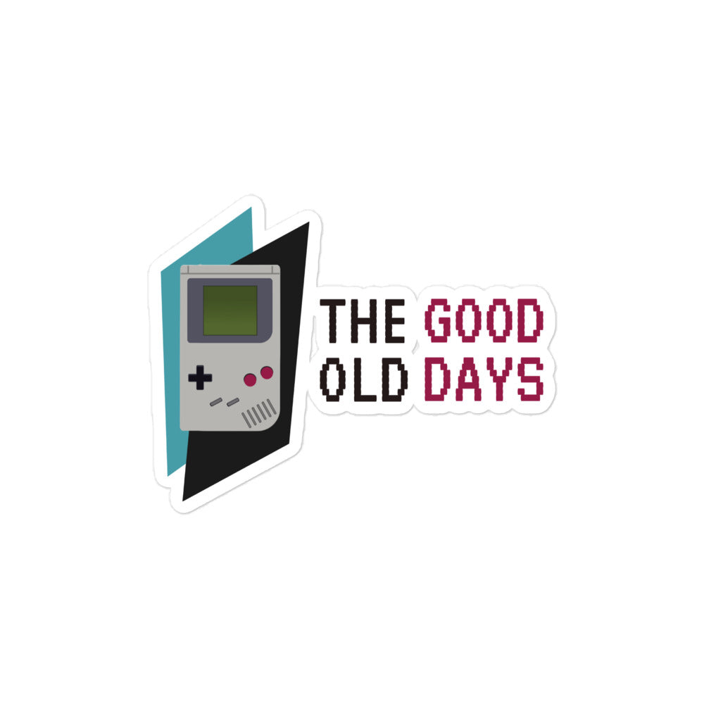 "Good Old Days" (Video Games) Vinyl Bubble-Free Stickers