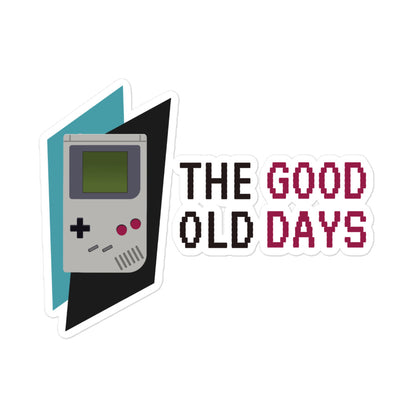 "Good Old Days" (Video Games) Vinyl Bubble-Free Stickers