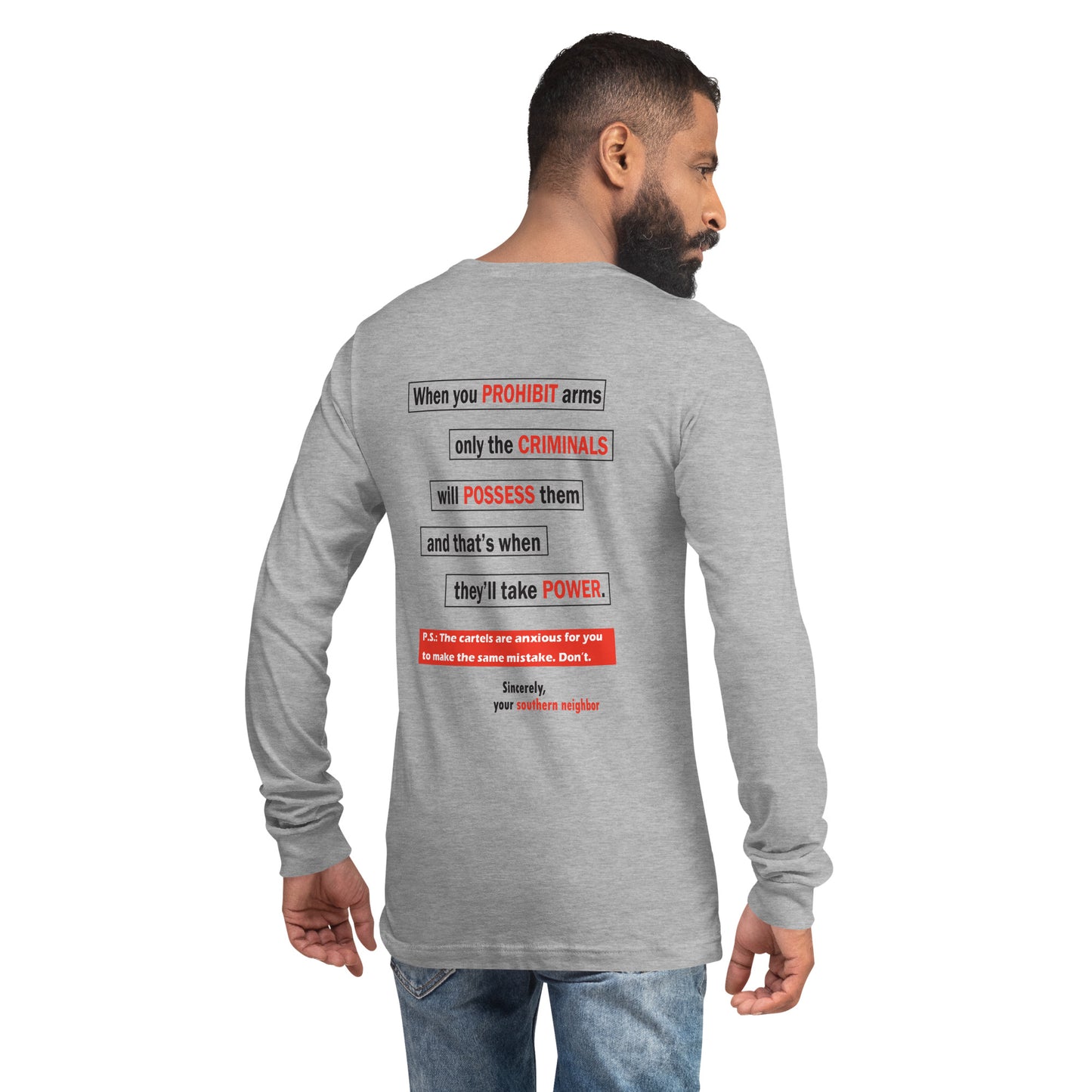 Gun Rights (2 sided) (Light) Long Sleeve T Shirts