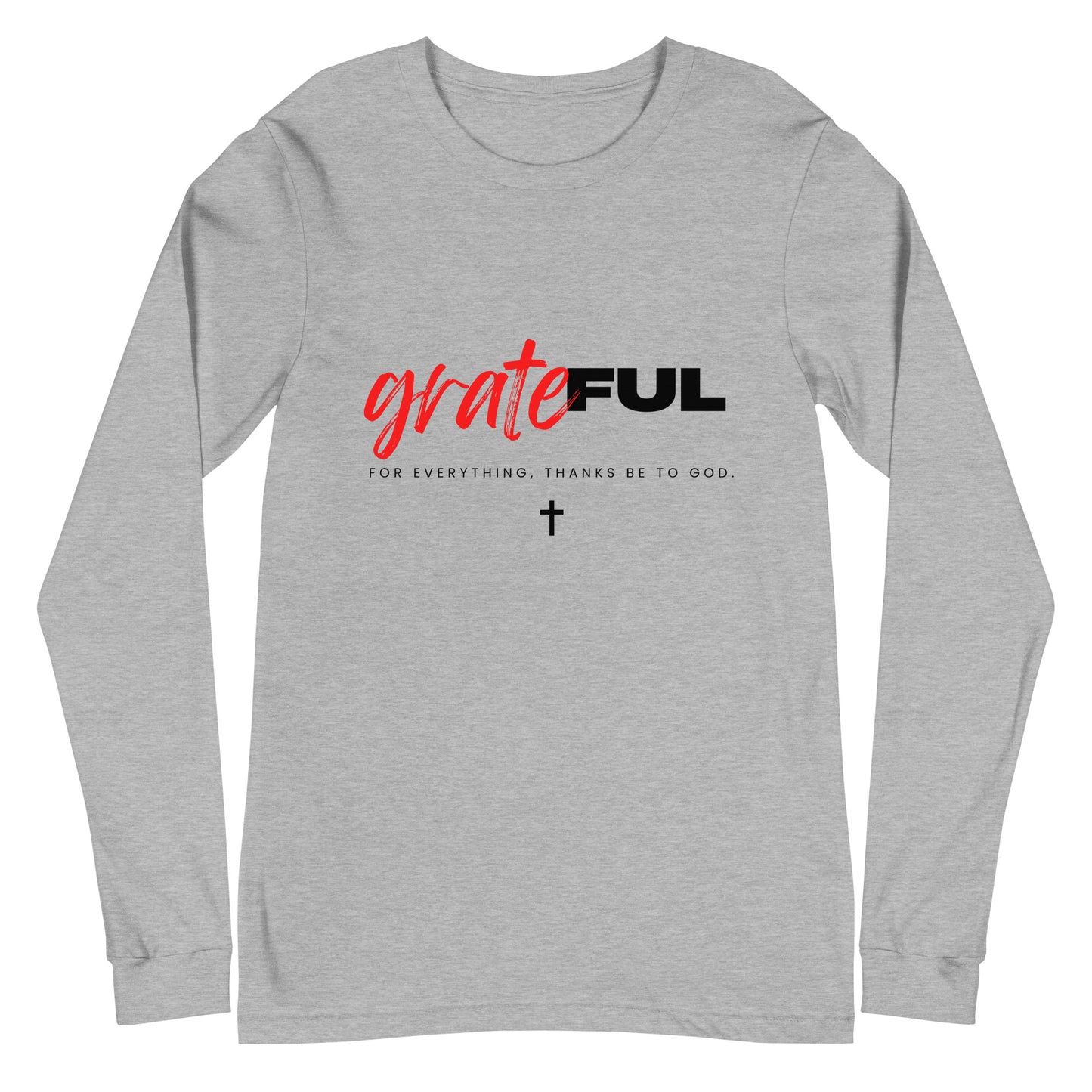 "Grateful" (Light) Long Sleeve T Shirts