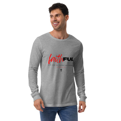 "Faithful" (Light) Long Sleeve T Shirts