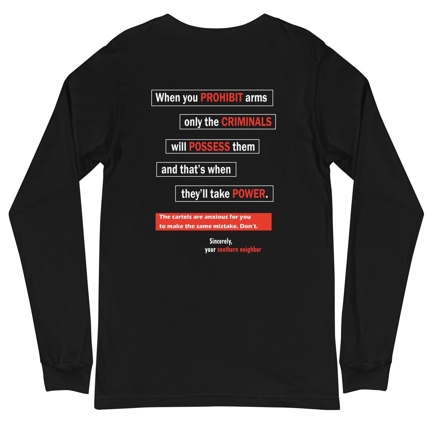 Gun Rights (2 sided) (Dark) Long Sleeve T Shirts