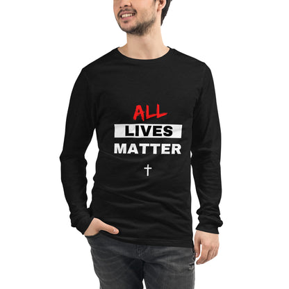 "All Lives Matter" w/ Cross Long Sleeve T Shirts