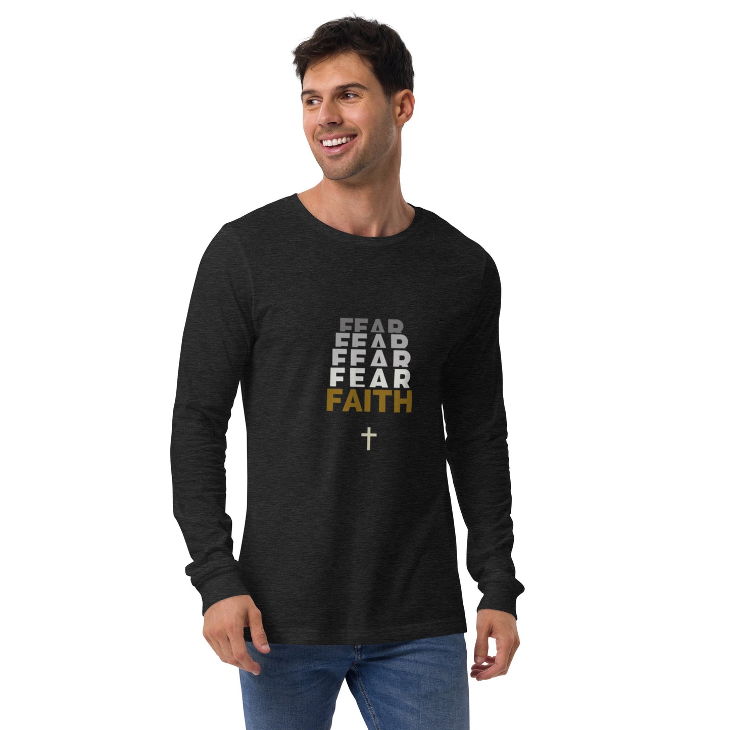 "Faith Over Fear" Long Sleeve T Shirts