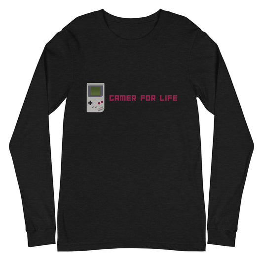 "Gamer for Life" (Dark) Long Sleeve T shirts