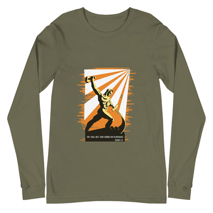 "Beat Swords into Plowshares" Long Sleeve Tee