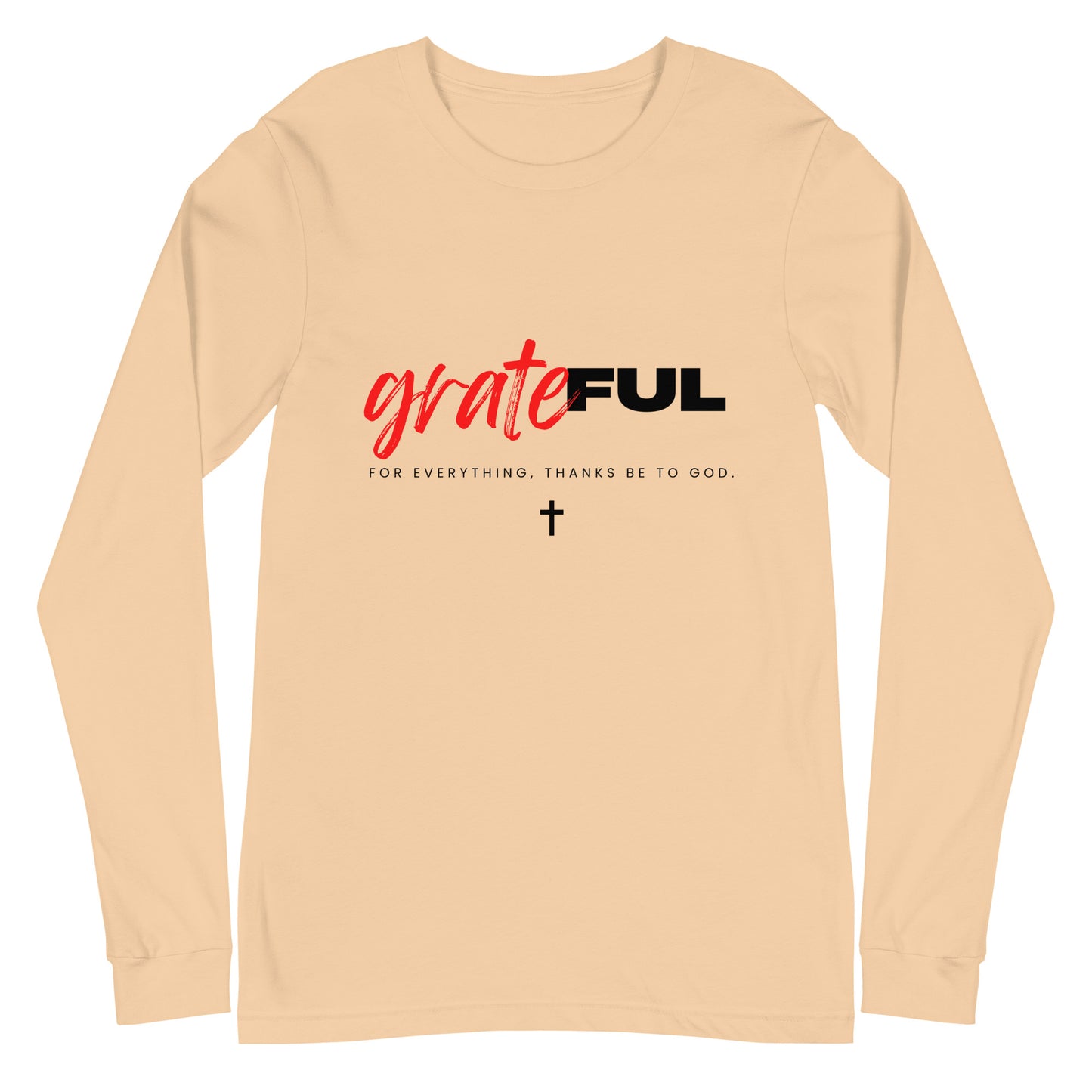 "Grateful" (Light) Long Sleeve T Shirts