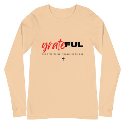 "Grateful" (Light) Long Sleeve T Shirts