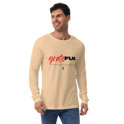 "Grateful" (Light) Long Sleeve T Shirts