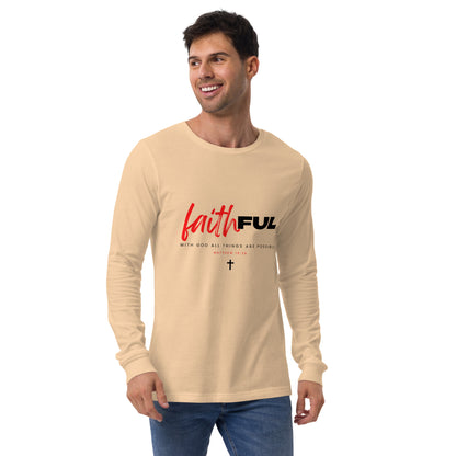 "Faithful" (Light) Long Sleeve T Shirts