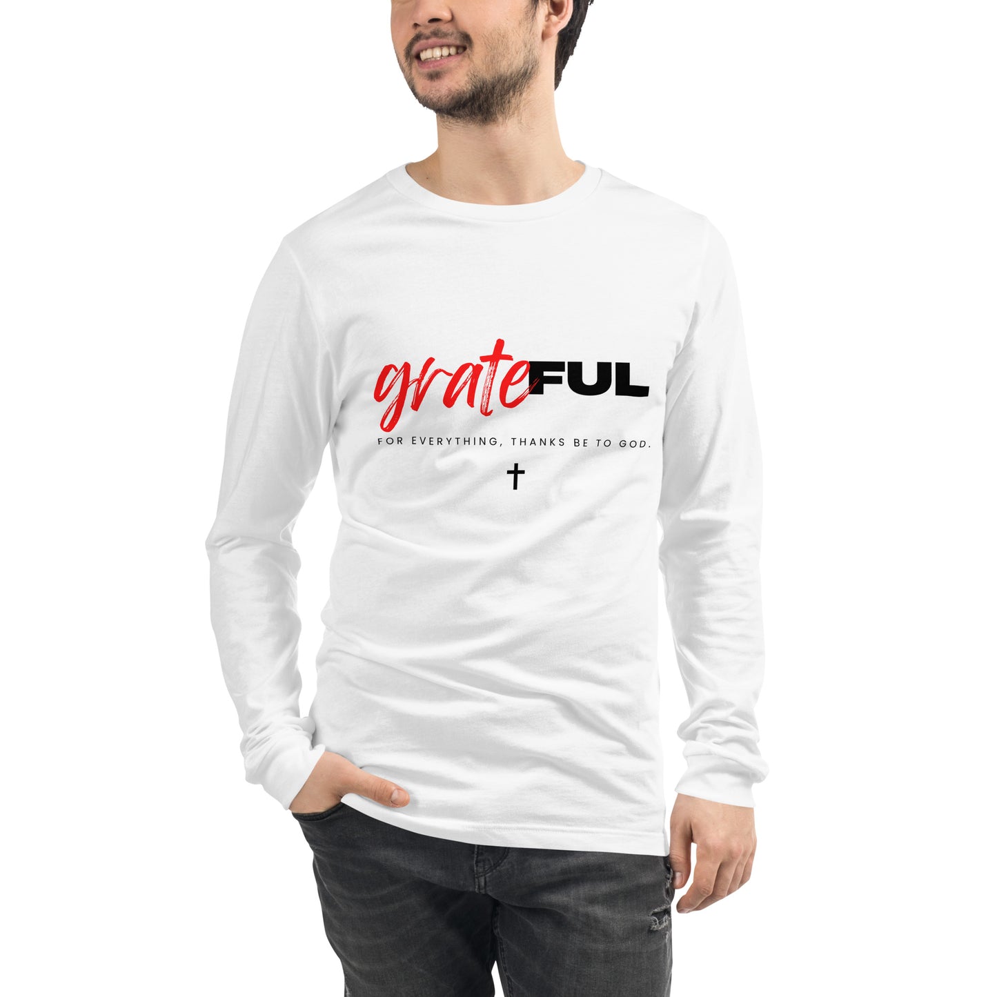 "Grateful" (Light) Long Sleeve T Shirts