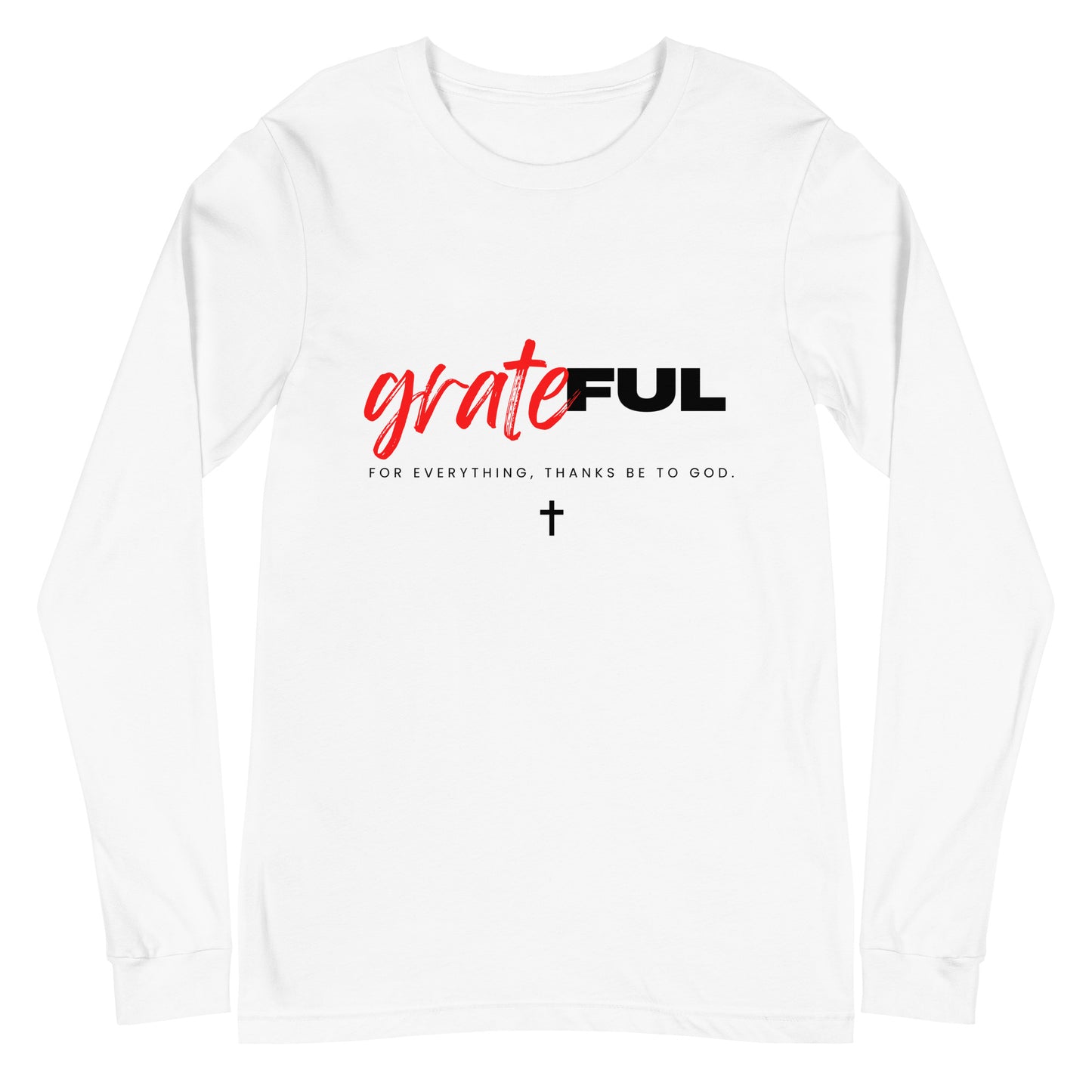 "Grateful" (Light) Long Sleeve T Shirts