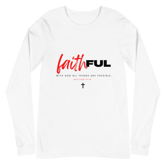 "Faithful" (Light) Long Sleeve T Shirts