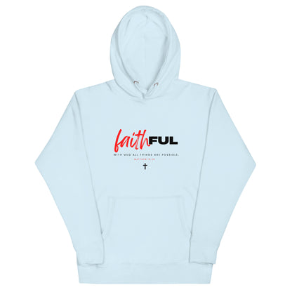 "Faithful" (light) Classic Hoodies