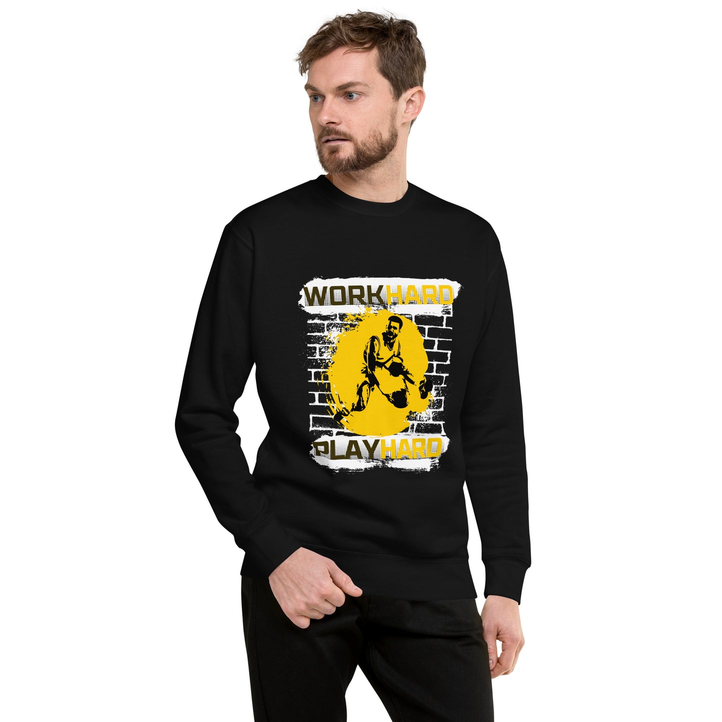 "Work Hard, Play Hard" Classic Sweatshirt