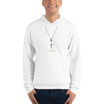 Rosary w/ wording Fleece Hoodies