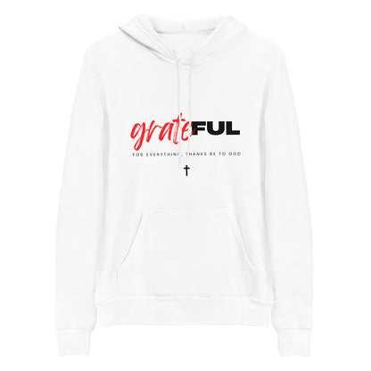 "Grateful" (white) Fleece Hoodies