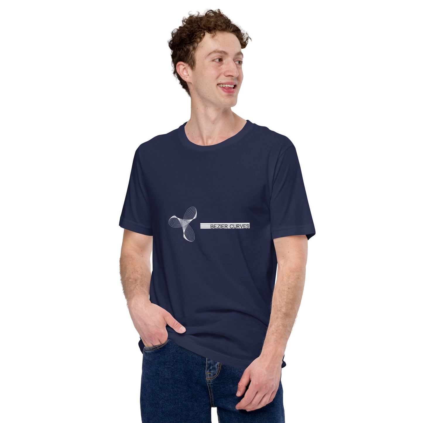 "Propeller" Bezier Curves True Classic Tee (lightweight)