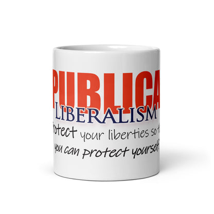 "Liberals Protect Liberties" Ceramic Mugs