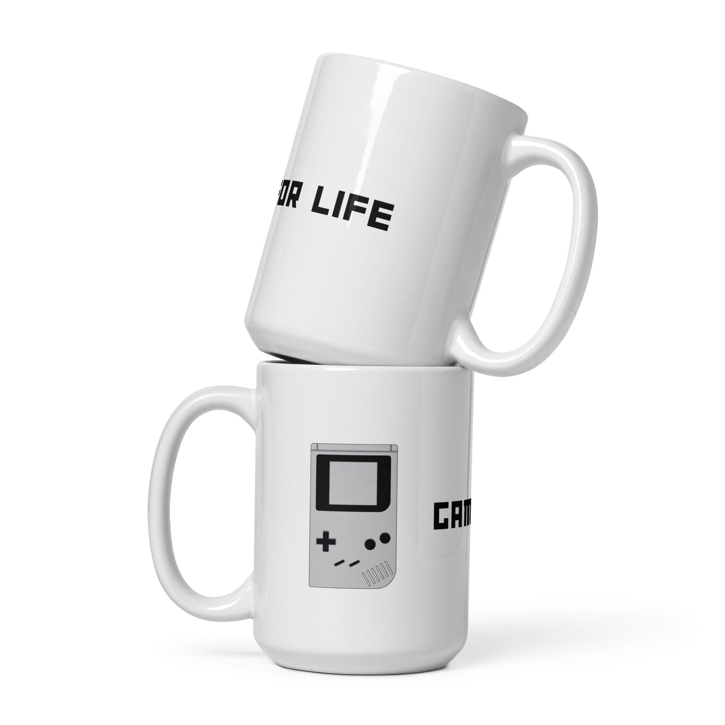 "Gamer for Life" (Grayscale) Ceramic Mug